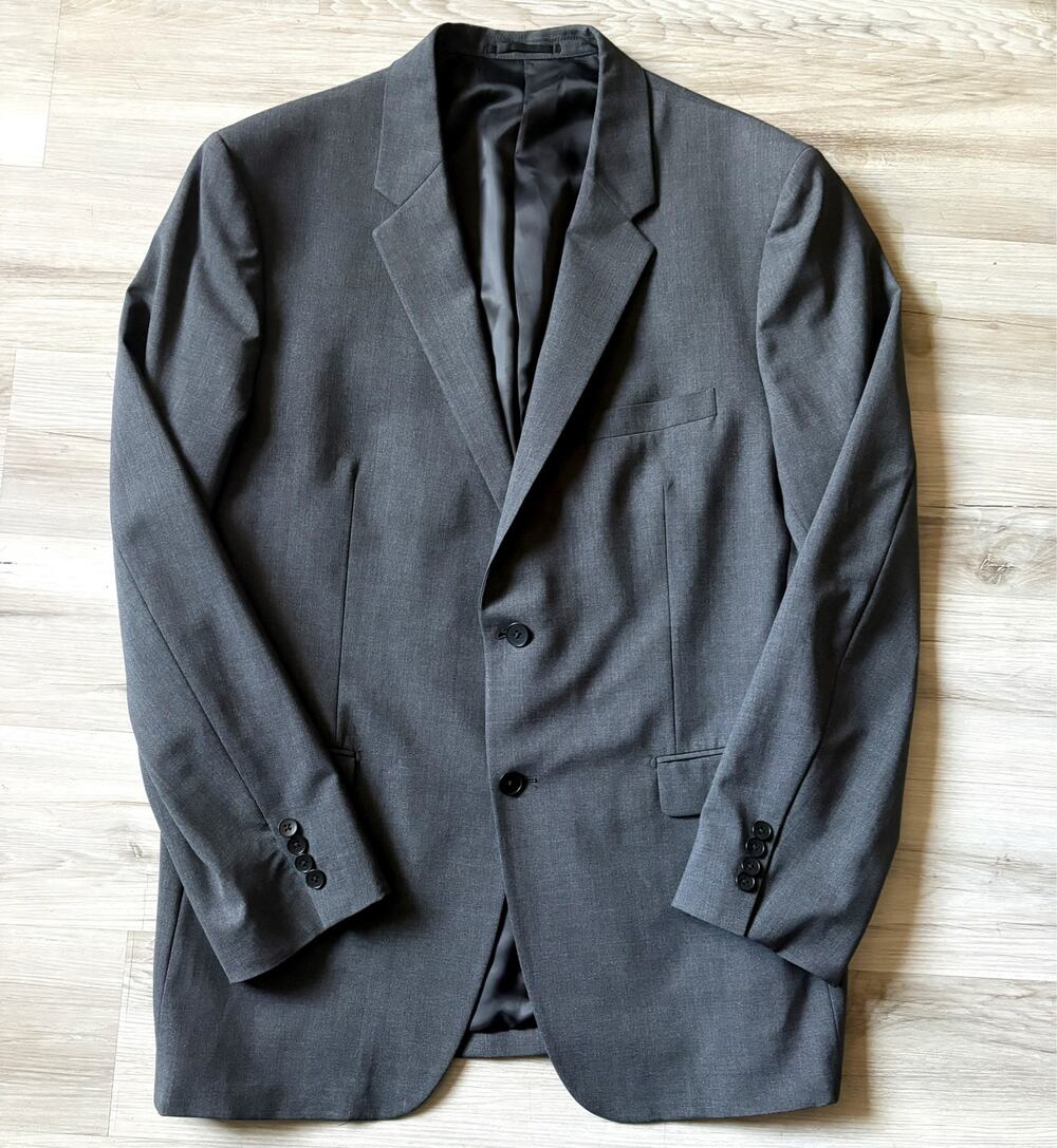 $495 Theory Slim Fit Xylo NP Suit Jacket Wool Charcoal 44R Style No. 90081124